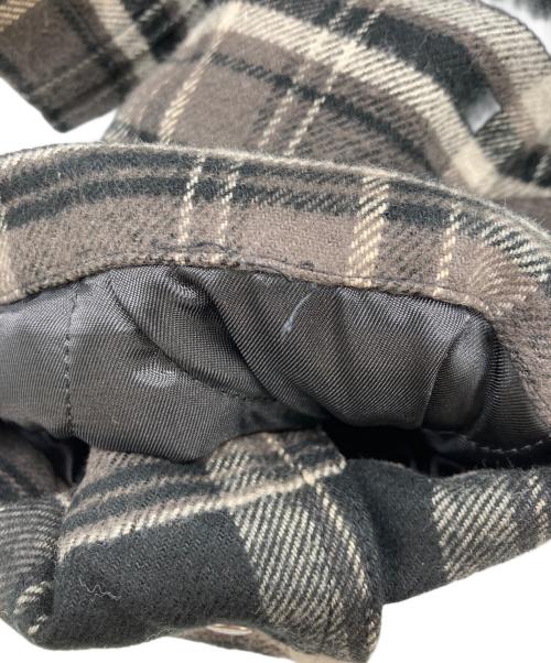 SOFTHYPHEN（ソフトハイフン）SOFTHYPHEN (ソフトハイフン) チェックシャツジャケット ブラック サイズ:SIZE 03の古着・服飾アイテム