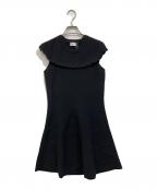 RED VALENTINOレッドヴァレンティノ）の古着「ノースリーブワンピース」｜ブラック
