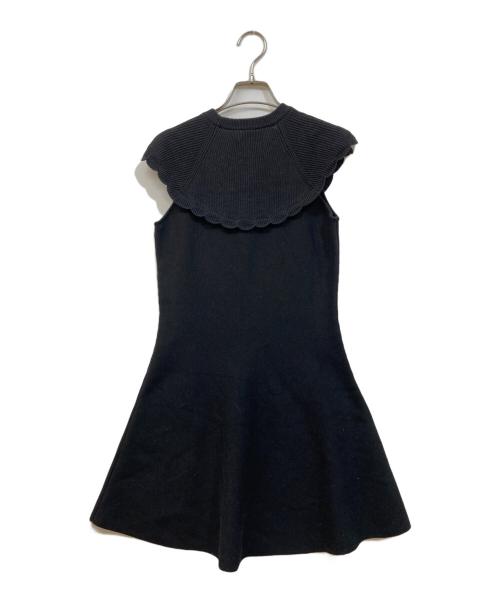 RED VALENTINO（レッドヴァレンティノ）RED VALENTINO (レッドヴァレンティノ) ノースリーブワンピース ブラック サイズ:SIZE XSの古着・服飾アイテム