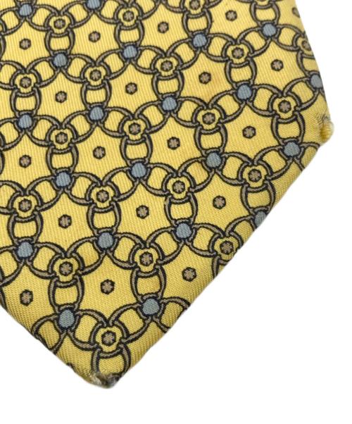 HERMES（エルメス）HERMES (エルメス) シルクネクタイ イエロー サイズ:実寸をご確認くださいの古着・服飾アイテム