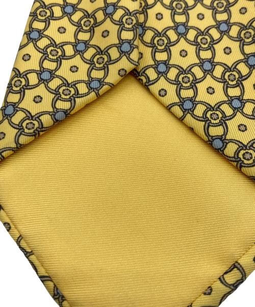 HERMES（エルメス）HERMES (エルメス) シルクネクタイ イエロー サイズ:実寸をご確認くださいの古着・服飾アイテム