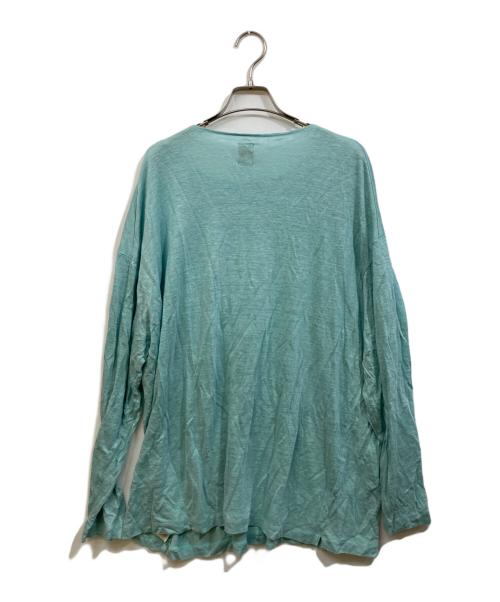 BATONER（バトナ―）BATONER (バトナ―) リネンクルーネックニット スカイブルー サイズ:SIZE 3の古着・服飾アイテム