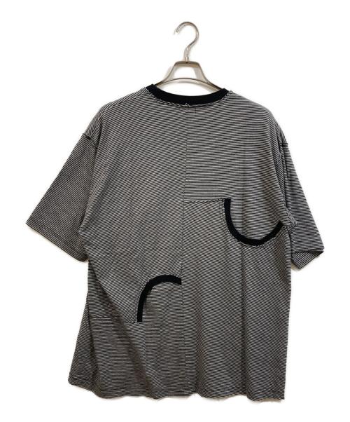 UNDERCOVERISM（アンダーカバーイズム）UNDERCOVERISM (アンダーカバーイズム) 後teeカスタムハギ ボーダーTEE Tシャツ グレー サイズ:SIZE 4の古着・服飾アイテム