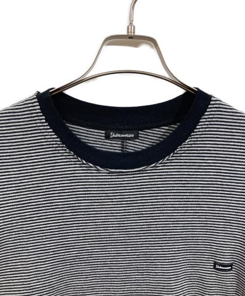 UNDERCOVERISM（アンダーカバーイズム）UNDERCOVERISM (アンダーカバーイズム) 後teeカスタムハギ ボーダーTEE Tシャツ グレー サイズ:SIZE 4の古着・服飾アイテム