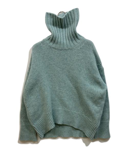 GALERIE VIE（ギャルリーヴィー）GALERIE VIE (ギャルリーヴィー) ファインウール ハイネックプルオーバー スカイブルー サイズ:SIZE Sの古着・服飾アイテム
