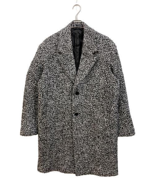 ZARA（ザラ）ZARA (ザラ) テクスチャーウールコート グレー サイズ:Lの古着・服飾アイテム