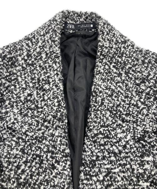 ZARA（ザラ）ZARA (ザラ) テクスチャーウールコート グレー サイズ:Lの古着・服飾アイテム