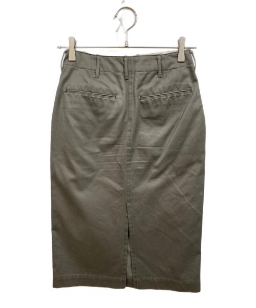 HYKE（ハイク）HYKE (ハイク) COTTON TWILL ARMY CHINO SKIRT カーキ サイズ:SIZE 1の古着・服飾アイテム