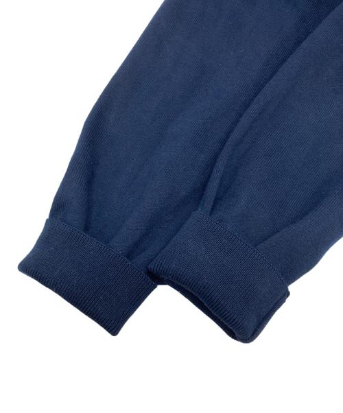 GRAN SASSO（グランサッソ）GRAN SASSO (グランサッソ) 12ゲージソフトコットンスタンドカラーニットブルゾン ネイビー サイズ:50の古着・服飾アイテム