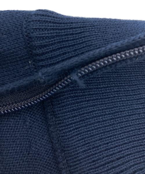 GRAN SASSO（グランサッソ）GRAN SASSO (グランサッソ) 12ゲージソフトコットンスタンドカラーニットブルゾン ネイビー サイズ:50の古着・服飾アイテム