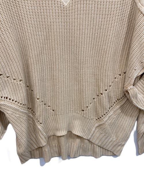 DIESEL（ディーゼル）DIESEL (ディーゼル) フェード加工切替ニット ベージュ サイズ:SIZE XSの古着・服飾アイテム