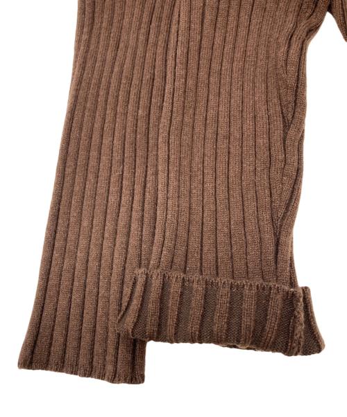 MACKINTOSH PHILOSOPHY（マッキントッシュ フィロソフィー）MACKINTOSH PHILOSOPHY (マッキントッシュ フィロソフィー) ワイドリブカーディガン ブラウン サイズ:2の古着・服飾アイテム