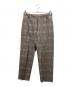 INCOTEX（インコテックス）の古着「シアサッカーチェックスラックスパンツ」｜ベージュ
