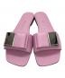 Ferragamo (フェラガモ) DOUBLE BOW FLAT SANDAL ピンク サイズ:6：17000円