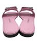 中古・古着 Ferragamo (フェラガモ) DOUBLE BOW FLAT SANDAL ピンク サイズ:6：17000円