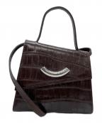 LITTLE LIFFNERリトルリフナー）の古着「型押しショルダーバッグ」｜ブラウン