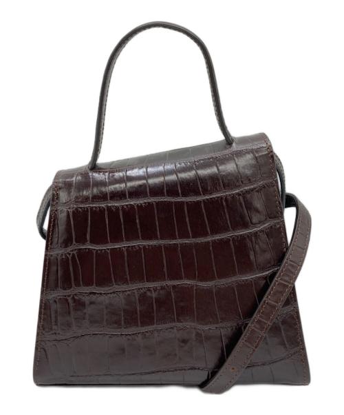 LITTLE LIFFNER（リトルリフナー）LITTLE LIFFNER (リトルリフナー) 型押しショルダーバッグ ブラウンの古着・服飾アイテム