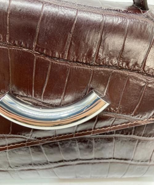 LITTLE LIFFNER（リトルリフナー）LITTLE LIFFNER (リトルリフナー) 型押しショルダーバッグ ブラウンの古着・服飾アイテム