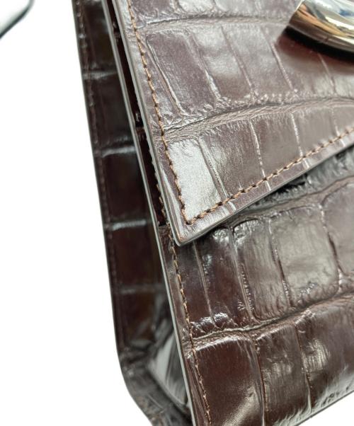 LITTLE LIFFNER（リトルリフナー）LITTLE LIFFNER (リトルリフナー) 型押しショルダーバッグ ブラウンの古着・服飾アイテム