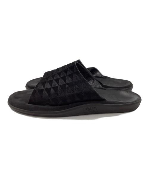 ISLAND SLIPPER（アイランドスリッパ）ISLAND SLIPPER (アイランドスリッパ) PILGRIM SURF+SUPPLY (ピルグリム サーフサプライ) スライドサンダル ブラック サイズ:SIZE 6（実寸をご確認ください）の古着・服飾アイテム