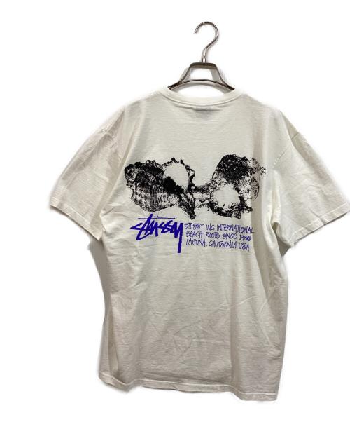 stussy（ステューシー）stussy (ステューシー) SHELLS TEE ホワイト サイズ:SIZE Lの古着・服飾アイテム