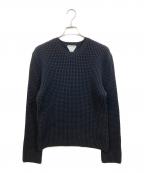 BOTTEGA VENETAボッテガベネタ）の古着「カシミヤ混コットン ワッフルニット」｜ブラック