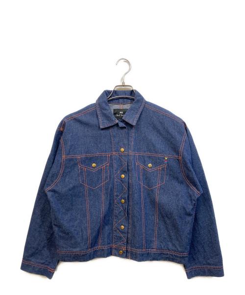 PS Paul Smith（ＰＳポールスミス）PS Paul Smith (ＰＳポールスミス) ステッチデニムジャケット インディゴ サイズ:SIZE 40の古着・服飾アイテム