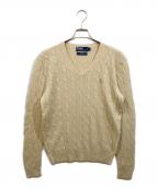 POLO RALPH LAURENポロ・ラルフローレン）の古着「ケーブルシルクニット」｜アイボリー