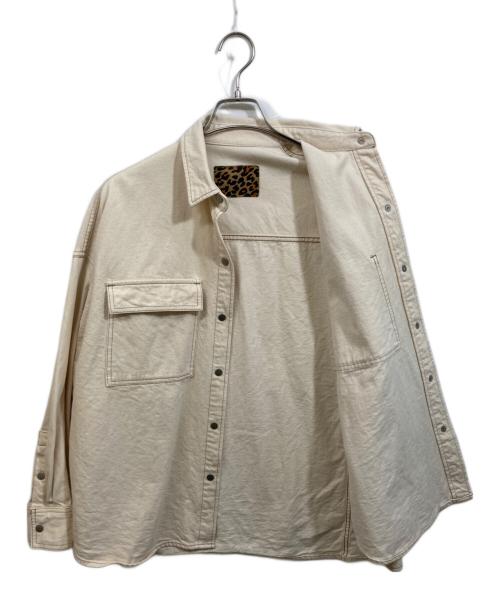 Whim Gazette（ウィムガゼット）Whim Gazette (ウィムガゼット) カラーDENIM カバーオール アイボリー サイズ:SIZE Freeの古着・服飾アイテム