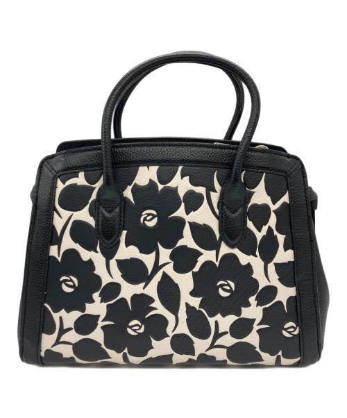 Kate Spade（ケイトスペード）Kate Spade (ケイトスペード) ノット ロージー ガーデン エンボスド ミディアム サッチェル ブラックの古着・服飾アイテム