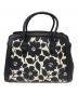 Kate Spade (ケイトスペード) ノット ロージー ガーデン エンボスド ミディアム サッチェル ブラック：15000円