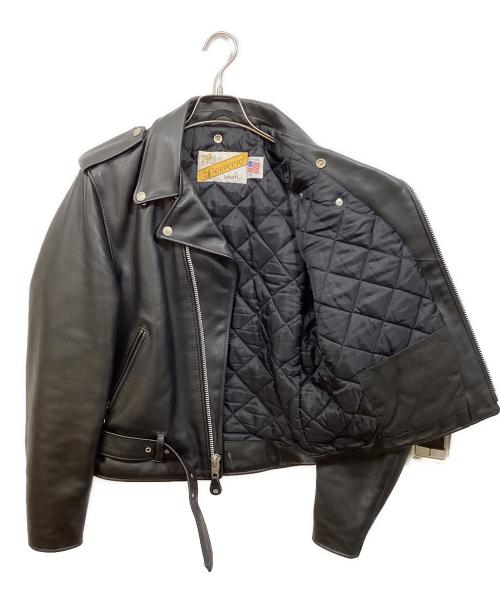 PERFECTO by Schott（パーフェクト バイ ショット）PERFECTO by Schott (パーフェクト バイ ショット) ダブルライダースジャケット ブラック サイズ:SIZE 38の古着・服飾アイテム