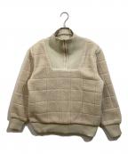 Ameriアメリ）の古着「SQUARE BOA HALF ZIP TOP」｜アイボリー