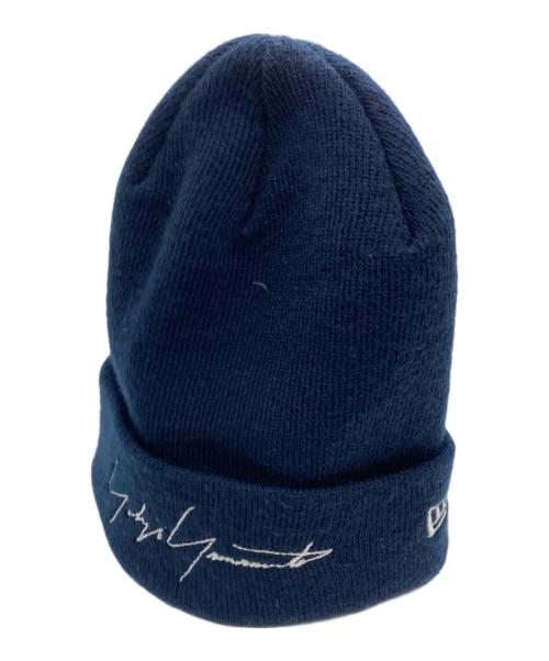 YOHJI YAMAMOTO（ヨウジヤマモト）YOHJI YAMAMOTO (ヨウジヤマモト) BACIC CUFF KNIT YY ネイビーの古着・服飾アイテム