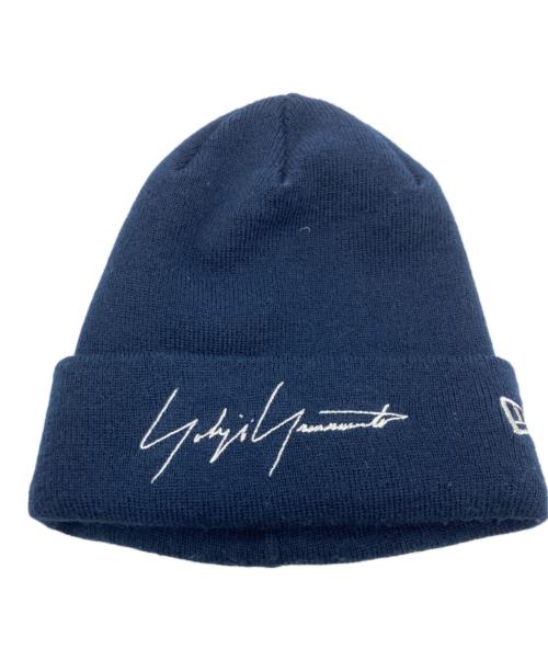 YOHJI YAMAMOTO（ヨウジヤマモト）YOHJI YAMAMOTO (ヨウジヤマモト) BACIC CUFF KNIT YY ネイビーの古着・服飾アイテム