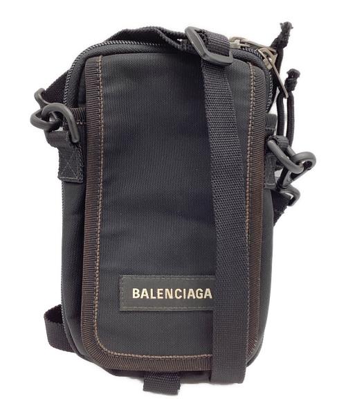 BALENCIAGA（バレンシアガ）BALENCIAGA (バレンシアガ) EXPLORER CROSSBODY POUCH/クロスボディバッグ ブラックの古着・服飾アイテム