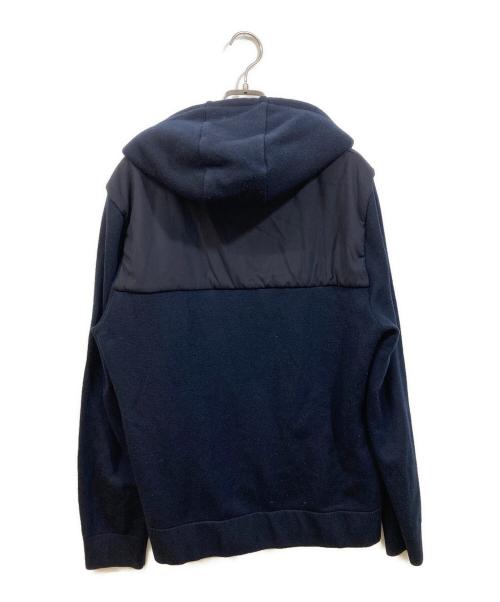 BOSS（ボス）BOSS (ボス) フーデッド切替ニットジャケット ネイビー サイズ:SIZE Lの古着・服飾アイテム