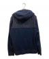 BOSS (ボス) フーデッド切替ニットジャケット ネイビー サイズ:SIZE L：9000円