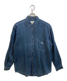 ARMANI JEANS（アルマーニジーンズ）の古着「オールドリネンシャツ」｜ネイビー