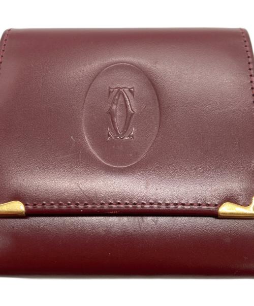 Cartier（カルティエ）Cartier (カルティエ) マストラインレザーコインケース ブラウンの古着・服飾アイテム
