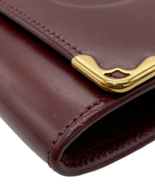 Cartier（カルティエ）Cartier (カルティエ) マストラインレザーコインケース ブラウンの古着・服飾アイテム