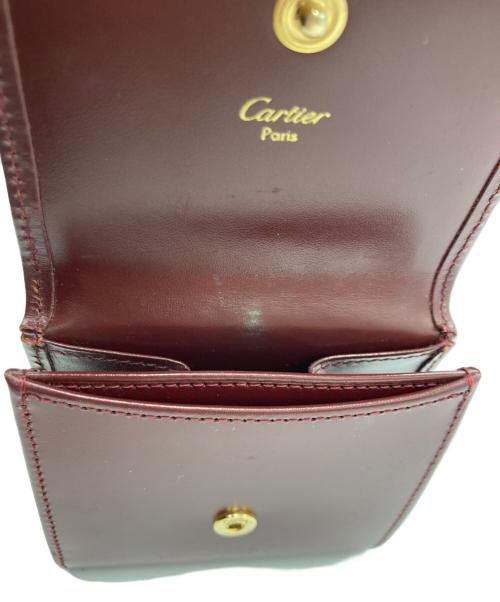 Cartier（カルティエ）Cartier (カルティエ) マストラインレザーコインケース ブラウンの古着・服飾アイテム