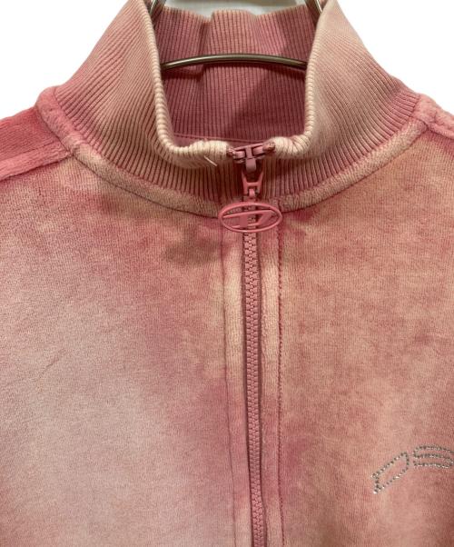 DIESEL（ディーゼル）DIESEL (ディーゼル) ジューロゴ ベルベットトラックジャケット ピンク サイズ:SIZE XSの古着・服飾アイテム