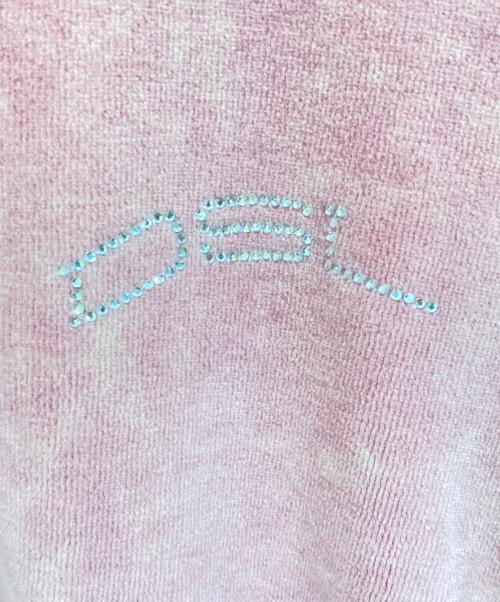 DIESEL（ディーゼル）DIESEL (ディーゼル) ジューロゴ ベルベットトラックジャケット ピンク サイズ:SIZE XSの古着・服飾アイテム