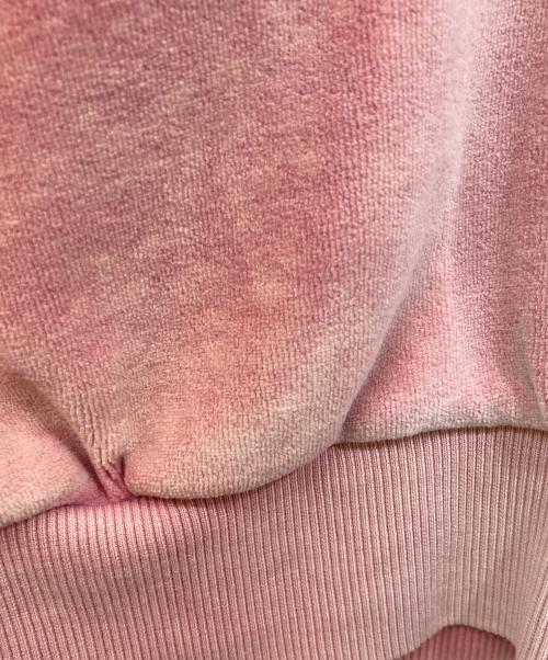 DIESEL（ディーゼル）DIESEL (ディーゼル) ジューロゴ ベルベットトラックジャケット ピンク サイズ:SIZE XSの古着・服飾アイテム