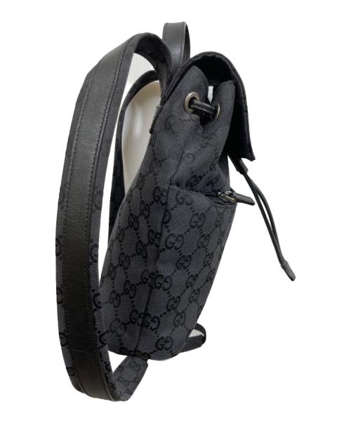 GUCCI（グッチ）GUCCI (グッチ) GGキャンバス ミニ リュックサック ブラックの古着・服飾アイテム