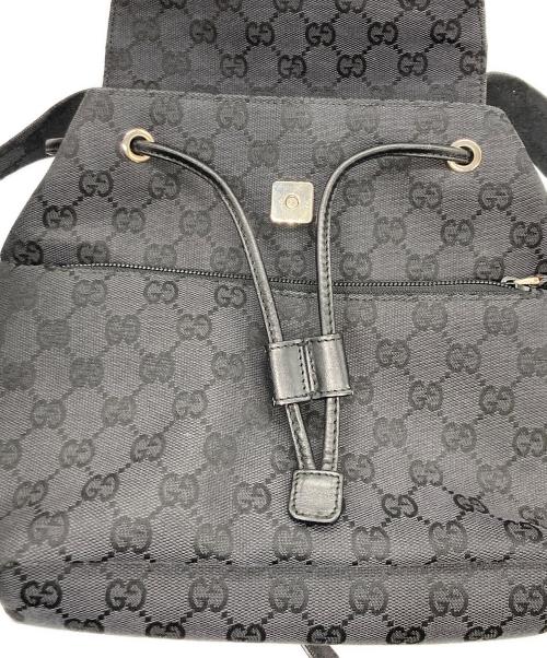 GUCCI（グッチ）GUCCI (グッチ) GGキャンバス ミニ リュックサック ブラックの古着・服飾アイテム