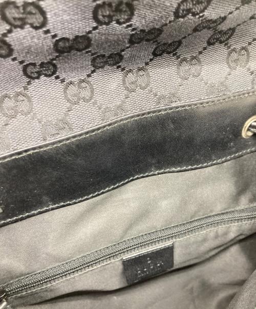 GUCCI（グッチ）GUCCI (グッチ) GGキャンバス ミニ リュックサック ブラックの古着・服飾アイテム