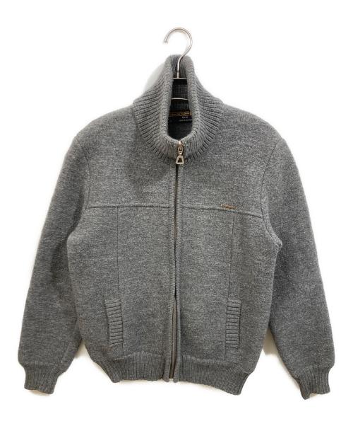 GEIGER（ガイガー）GEIGER (ガイガー) ニットジャケット グレー サイズ:SIZE 46の古着・服飾アイテム