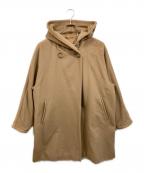 MaxMaraマックスマーラ）の古着「カシミヤ混フーディーウールコート」｜ベージュ